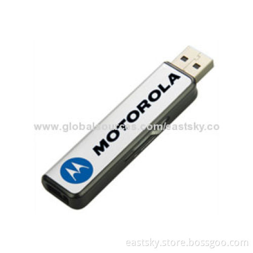 Promotional Slide USB Drive, Attractive for Bright Color, Elegant Appearance and Up to 32GB CapacityNew